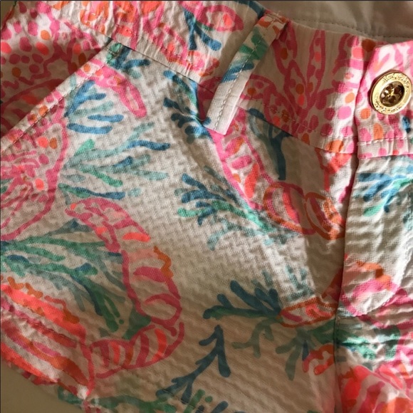 Lilly Pulitzer Walsh Shorts Gettin Steamy 00 RARE - Picture 5 of 6